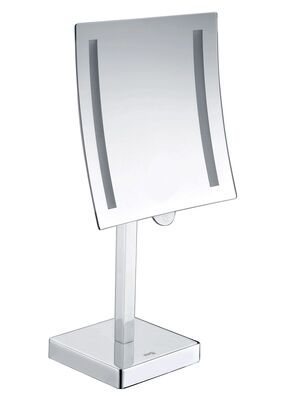 Зеркало для ванной косметическое WasserKRAFT K-1007 настольное, с LED-подсветкой