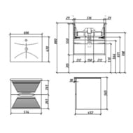 ����� ��� �������� Caprigo MODO-Terza 60 574�565�452 ���������, 2 �����, ���� ������ 35611-SF-019