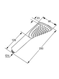 Лейка душевая KLUDI FIZZ 1 режим, хром 6760005-00