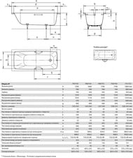 Ванна стальная Kaldewei CAYONO 748 (1600х700х410) прямоугольная 274800010001