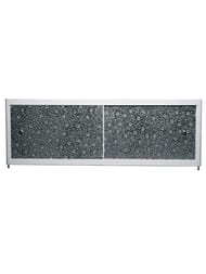 Экран под ванну A-SCREEN Bubble silver 1800х530 белый профиль, 2 дверцы — миниатюра 1