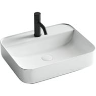 Раковина накладная Ceramicanova Element 500х400х140 прямоугольная, отв. под смеситель, белый CN5015