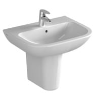 Раковина Vitra S20 (460х600х175) с отверстием под смеситель, антибакт. покрытие,белый 5503B003-0001