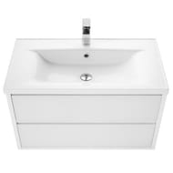 Тумба под раковину AQUATON Римини 100 1A232801RN010 1068x518x568 подвесная, 2 ящика, белый глянец