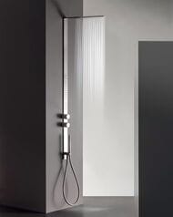Душевая панель Fantini MilanoSlim 7238H001 с гидромассажем, термостат, верхний/руч. душ, мат.сталь