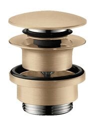 Hansgrohe Слив Push-open для раковины и биде, шлифованная бронза 50100140 — миниатюра 1