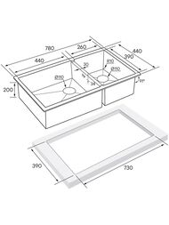 ����� ����. ����� GERBERG 78/2S UNI, PM227844-BS, ���� ����.�����, 780�440��, Paulmark