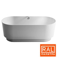 Ванна отдельностоящая Astra-Form АКВАРИУС 01020044 (1700х750х630) искусственный камень, ножки, RAL