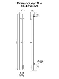  TERMINUS  DUO  1200 , RAL 9003  4670078561909
