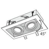 ������������ ���������� Maytoni Metal Modern (����� ������) DL008-2-02-S, IP20, ������