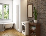 Раковина Estet Lea 600х545 на стиральную машину, литьевой мрамор ФР-00003451