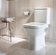 Roca DEBBA Унитаз-компакт (355х655х760) с горизонт. выпуском, белый 34299700Y+34199100Y+8019D2003