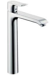 Смеситель Hansgrohe Metris 31184000 для умывальника, высокий, без донного клапана, хром — миниатюра 1