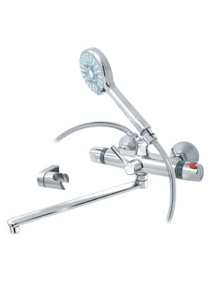 Смеситель термостат для ванны VARION Armaturen Самсон 1024 86 5 длинный излив 300мм