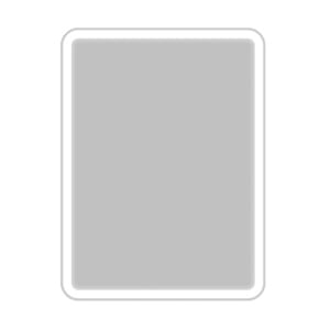 Зеркало BelBagno (800x30x600) с подсветкой и кнопочным выключателем SPC-MAR-600-800-LED-BTN