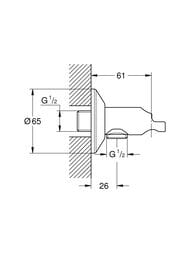 ��������� ����������� Grohe Sena 26333000 � ����������-�������� �������� ��� ���.����, ����