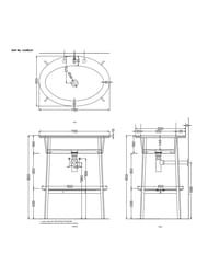 �������� Cielo CATINO OVALE (700�500�180) 1 ��������� ��� ���������, ���� Ninfea CALAOF NI