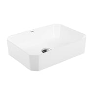 Раковина накладная BelBagno (490х380х120) прямоугольная, без отверстия под смеситель, белая BB1386