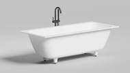 Ванна встраиваемая Salini Orlanda Axis Kit 180 103312G 1800х800х600 S-Sense, белый глянцевый