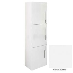 Пенал подвесной Cezares (45х38х170) 3 дверцы 53106 Bianco Lucido