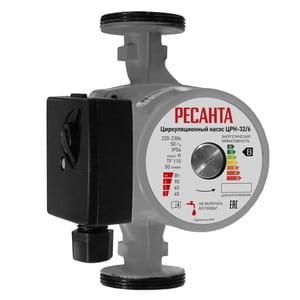 Насос циркуляционный Ресанта ЦРН-32/6 напор 3/5/6м, 50 л/мин, 40/60/90Вт, с гайками