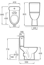  - Jacob Delafon ODEON UP 4966CK (680365450) ,  
