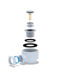    1.1/2"50/60   , click-clack E410CLS