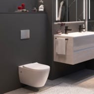 Унитаз подвесной Berges MASCON 570х360х370 безободковый сиденье Toma slim SO микролифт, белый 082128