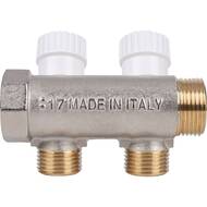 Коллектор распределительный STOUT 3/4", 2 отвода 1/2" SMB 6851 341202
