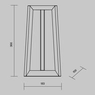 ����������� ���������� Maytoni Luft (����) O466FL-L12B3K, 3000� 12�� IP 65, ������