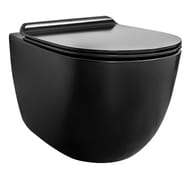 Унитаз подвесной Simas VIGNONI (365х560х310) безободковый, черный матовый VI 18 nero matt