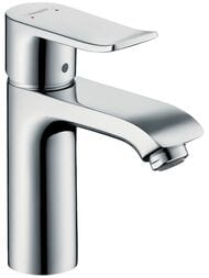 Смеситель Hansgrohe Metris 31084000 для умывальника с фиксированным изливом, без донного клапана — миниатюра 1
