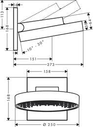   Hansgrohe Rainfinity 250 1jet   ,  26226000