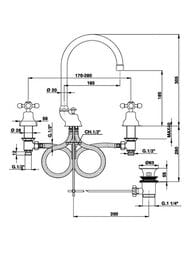 ��������� ��� �������� CISAL Arcana Ceramic �� 3 ���������, � ������ ��������, ������ AC00106027