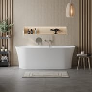 Ванна акриловая BelBagno BB711-1700-750 (1700х750х600) пристенная,полукруглая,белый