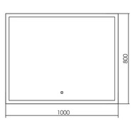 ������� Silver Mirrors ������ (1000�800) LED-���������, ������, ������ ��-1539