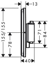 ��������� Hansgrohe ShowerSelect Comfort E 15572340 ��������� ������������, ����������� ������ ����