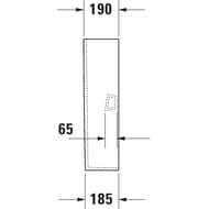 Полупьедестал Duravit No.1 белый 08584400002