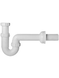 Сифон P-образный McAlpine (1 1/2"х40мм) гориз.отвод 40мм, отражатель, белый MRSK14