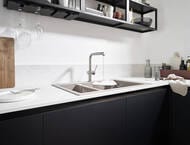 Смеситель Hansgrohe Talis M54 для кухни 270 вытяжной душ, поворотный излив 1jet sBox хром 72809000