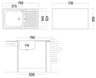����� ������� Ukinox Classic 760�435 ������� ����. ����� 0,6��, ���� 3 1/2, CLM 760.435 -GW6K 2L