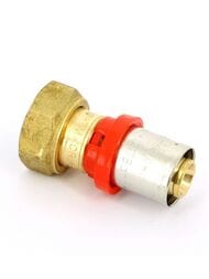 Евроконус пресс Tiemme 16х1/2" с накидной гайкой, для коллектора 1650028 / 1668G1604CZ