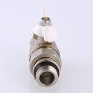 Кран с американкой 1/2"ВН VALTEC BASE белая бабочка, с доп. уплотнением, VT.227.NRW.04
