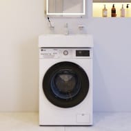 Раковина над стиральной машиной AM.PM X-Joy (600х500х130) белый глянец M85AWCC0602WG