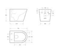 ������ ��������� BelBagno Flay-R (355x515x365) ����� BB053CHR