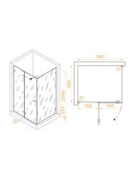 ������� ������ RGW Stilvoll SV-040B (1200�1000�2000) �������., ������ �����. 8��/����. 353204020-14