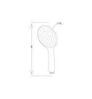 Лейка для душа ESKO SCU851 120 мм, 1 режим, ABS-пластик, цвет: хром