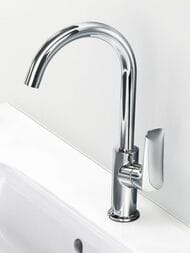 Смеситель Hansgrohe Logis 71130000 для умывальника однозахватный, поворотный излив, дон. клап., хром — изображение 4