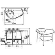 ���������� ������������ Vitra Plural 1040�620�31��, ��������� ��� ����� �����, ������� ����� 62571