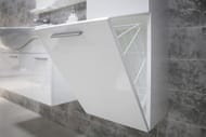 Шкаф-колонна AQUATON Инди 80 1A188603ND010 340х1647х320 подвесная, бельевая корзина, белый глянец